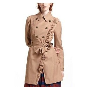 Anthropologie short trench coat